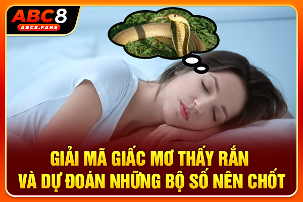 Giải Mã Giấc Mơ Thấy Rắn Và Dự Đoán Những Bộ Số Nên Chốt